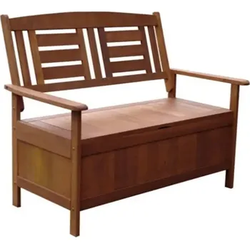 Zahradní lavice Zahradní lavice Meranti s úložným prostorem (Zahradní lavička z exotické dřeviny Meranti)