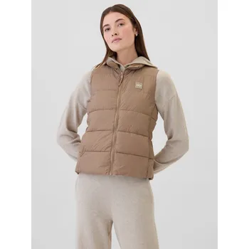 Pánská bunda GAP Prošívaná nepromokavá vesta ColdControl - Dámské GAP hnědá 2916640