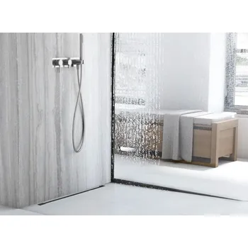 Rea Spádová lišta sprchové vaničky 100cm Černá Varianta: vlevo