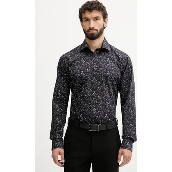 Pánská košile Bavlněná košile Eton 100014420 námořnická modř 59B, vel. 41