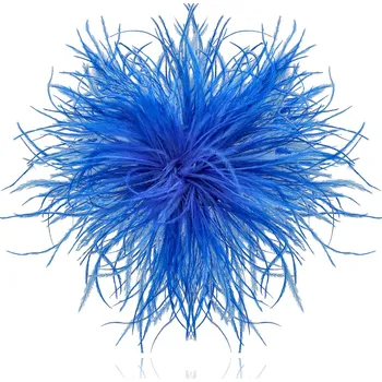 Brož Yvon Brož z peří marabu - objemný doplněk s lehkostí