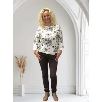 Dámské džíny Dámské džíny s nízkým pasem Leona Barva: Čokoláda, Velikost: 30, Size system: EU