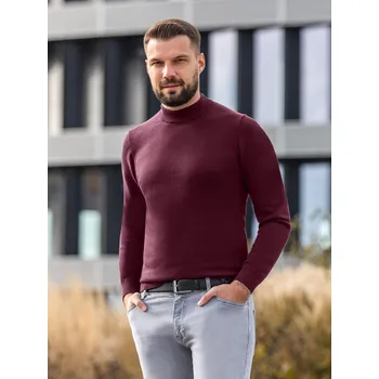 Pánský svetr FERATT Pánský svetr DANTE 25 vínový Velikost: XXL