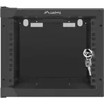 LANBERG Nástěnný rack 10'' 4U 280x310mm černý flat pack