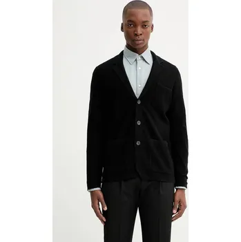 Dámský svetr Kardigan s příměsí vlny Marc O'Polo 530515361230 černá 99X, vel. L