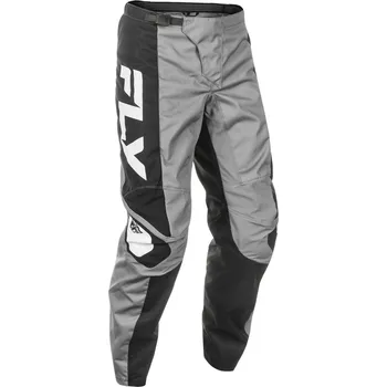 Moto kalhoty Motokrosové MX Kalhoty FLY RACING USA F-16 2025 (šedá/černá/bílá) - 32, 34