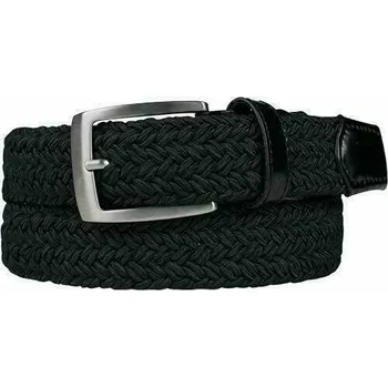 Opasek Alberto Basic Braided Mens Black 90 cm 95 Pásek