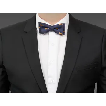 HEDVA ČESKÝ BROKÁT Motýlek PESh 700 LIŠKA tm. modrá