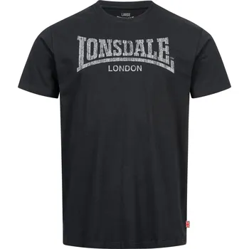 Pánské tričko Lonsdale 111132-Black Lonsdale černá 2001569