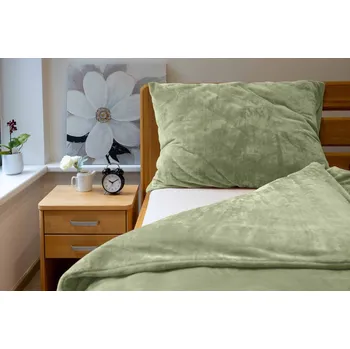 Povlečení Povlečení MIKROFLANEL UNI č.75 olivová 70x90