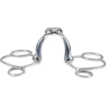 Udidlo pro koně Udidlo sněhulák dvakrát lomené Universal HorseGuard 13,5 cm