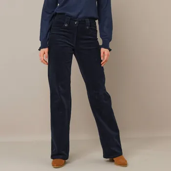 Dámské kalhoty Blancheporte Široké manšestrové kalhoty nám.modrá L