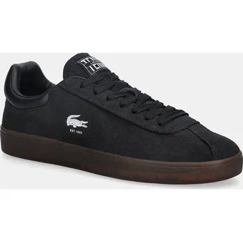 Pánské tenisky Semišové tenisky Lacoste Baseshot Sneakers pánské, černá barva, 50SMA0026 99X, EUR 44