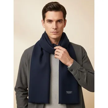 Sinsay - Šála s nášivkou - námořnická modrá - 116GC-59X - 116GC-59X-ONE