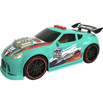 autíčko WIKY Závodní s efekty 21 cm, zelené