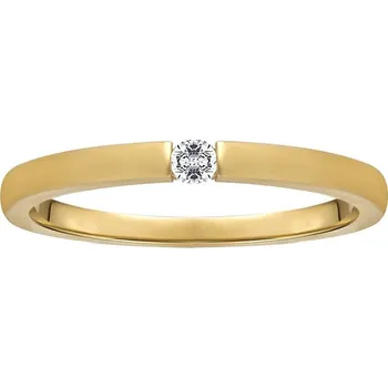 Prsten Zlatý prsten Minimalistic s Brilliance Zirconia ze žlutého 14kt zlata velikost obvod 56 mm FNNNR272RGY-obvod 56 mm