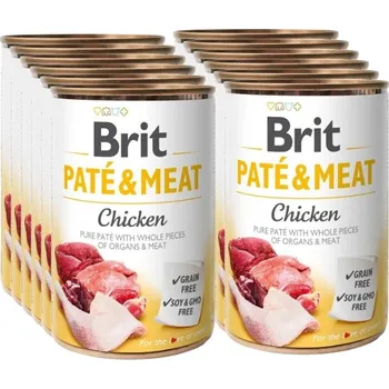 Krmivo pro psa BRIT PATE & MEAT CHICKEN 12x400g