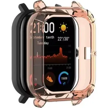 Příslušenství k chytrým hodinkám Silikonový rámeček pro Amazfit GTS - Oranžový