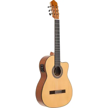 Elektroakustická kytara Angel Lopez ALICANTE SM-CE, elektroakustická klasická kytara 4/4, přírodní