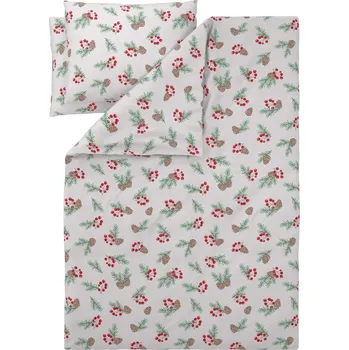 Povlečení LIVARNO® Ložní povlečení z jemného flanelu, 200 x 220 cm, 70 x 90 cm (větve jedličky)