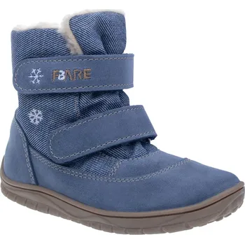 Chlapecká zimní obuv Zimní boty s membránou - modré vločky (B5441103), FARE BARE Velikost: 30