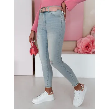 Dámské džíny Dámské skinny džíny s vysokým pasem SLIMIVI DStreet šedá | světle modrá | růžová 3257920