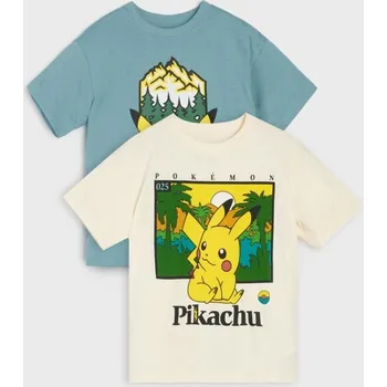 Sinsay - Bavlněná košilka s potiskem Pokemon - vícebarevná - 080FC-MLC - 080FC-MLC-128