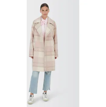 Dámský kabát Marc Aurel Kabát Marc Aurel 5025 s kostkovaným vzorem Velikost: 38