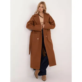 Dámský kabát Dámský kabát LK CZ 509786.99 Světle hnědý - LAKERTA světle hnědá L/XL