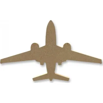 Výtvarná sada Dřevěný výřez k dekoraci Gomille, 18 x 11 cm – letadlo
