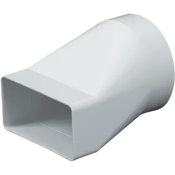 Ventilační potrubí DEBBEX by Den Braven Článek přechodový Ø 100 mm, 110 × 55 mm bílá