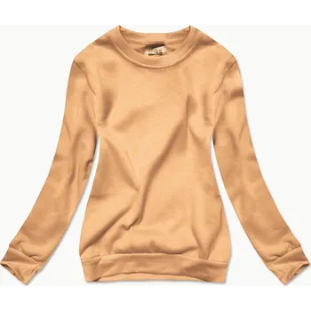 Dámská mikina Dámská tepláková mikina v barvě nude se stahovacími lemy (W01-160) odstíny béžové L (40)