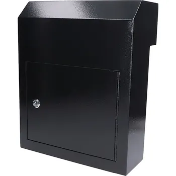 Poštovní schránka poštovní schránka SMA-3-A, barva černá - schránka k zabudování do branky, plotu, rozměr 305 x 380 x 150 mm, barva černá, tloušťka plechu 1,5 mm