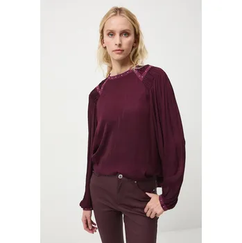 Dámská halenka Halenka Medicine dámská, vínová barva, hladká RW25-BDD700 93X, vel. L