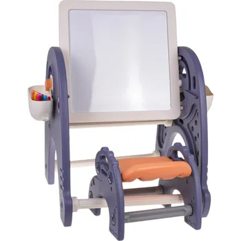 Dětský pokoj Mamido Dětský stůl s tabulí a židličkou 4v1 fialová