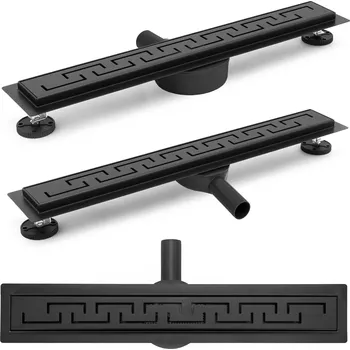 Odvodňovací žlab Odtokový žlab Rea Greek 90 - matný černý