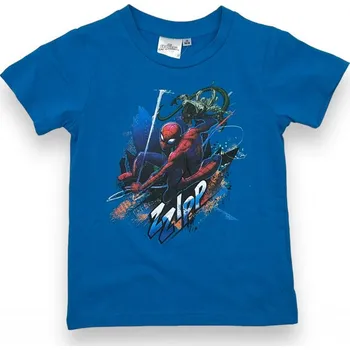 Marvel Chlapecké modré tričko s krátkým rukávem SPIDERMAN Barva: Tyrkysová, Velikost: 104