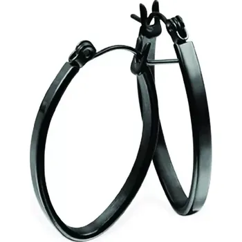 Náušnice Dámské náušnice z chirurgické oceli Tribal ESH42 Black