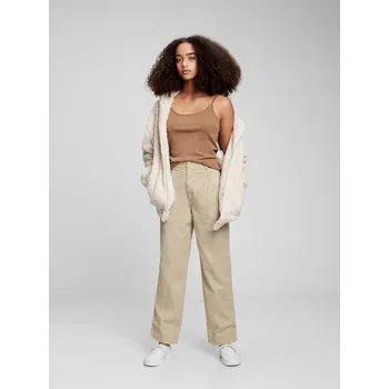GAP Teen kalhoty chinos khaki - Holky GAP krémová 2146626