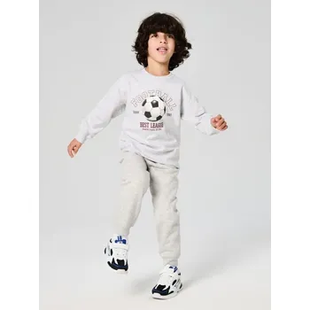 Chlapecká mikina Sinsay - Mikina s potiskem - šedá - 441GV-09M - 441GV-09M-140