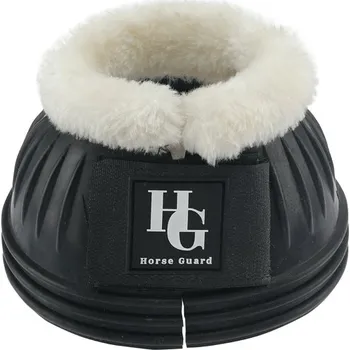 Koňské kamaše Horseguard Zvony gumové HorseGuard, s beránkem, pár, černé S