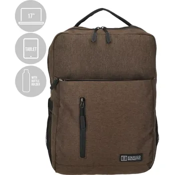 Pánský městský batoh hnědý 18L - Enrico Benetti Newcastle 46223 - stylový batoh do města, práce i na cesty | Cooltovka.cz