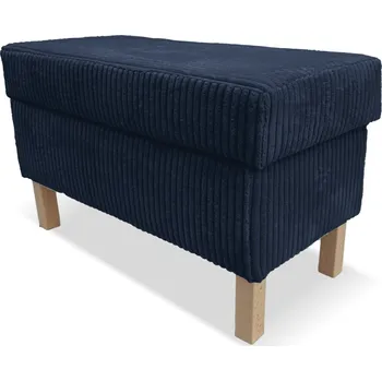 Taburet Taburet ELLA s úložným prostorem - tmavěmodrý - manšestr - LINCOLN 77