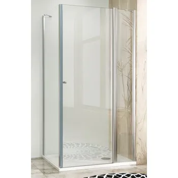 Sprchová zástěna 120x90, obdélníková, čirá, chrom (85+40/90) - ALFA LINE COMBI