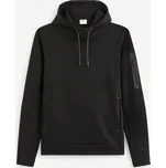 Celio Mikina Geyokecap - Pánské Celio černá 2643744