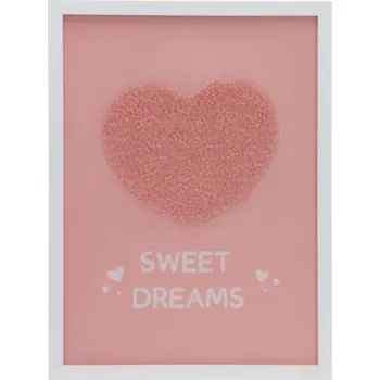 Plakát Home Styling Collection Plakát v rámu s roztomilým nápisem do dětského pokoje, 30 x 40 cm, bílá