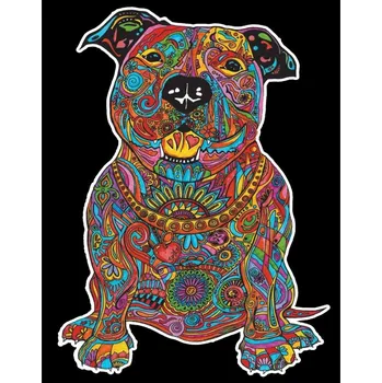omalovánky Omalovánky Colorvelvet Sametový obrázek Pitbull