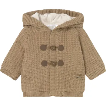 Kojenecká bunda MAYORAL dětský kabátek s kapucí hnědá vel. 60 cm