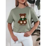 Dámské tričko BAREN s medvídkem DStreet šedá | hnědá | zelená 3239667