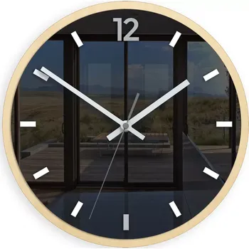 Hodiny Nástěnné hodiny Grafit 30 cm šedé/černé